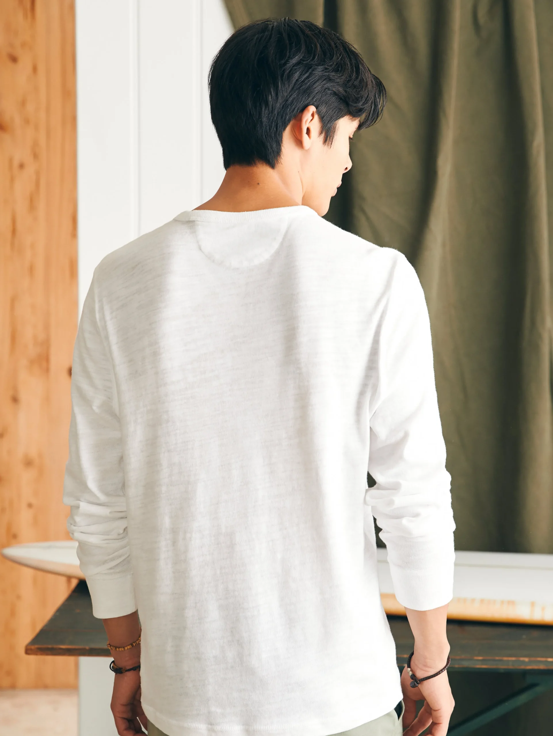 Faherty Brand Sunwashed Slub Crew -^ T-Shirts & Henleys|Lounge
