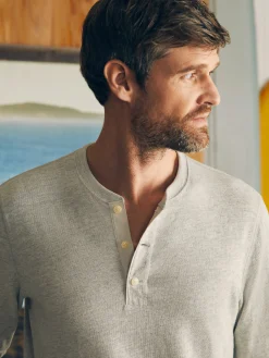Faherty Brand Sunwashed Slub Henley -^ T-Shirts & Henleys