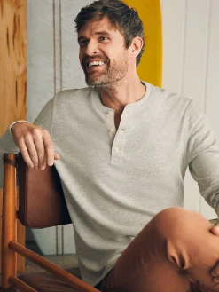 Faherty Brand Sunwashed Slub Henley -^ T-Shirts & Henleys