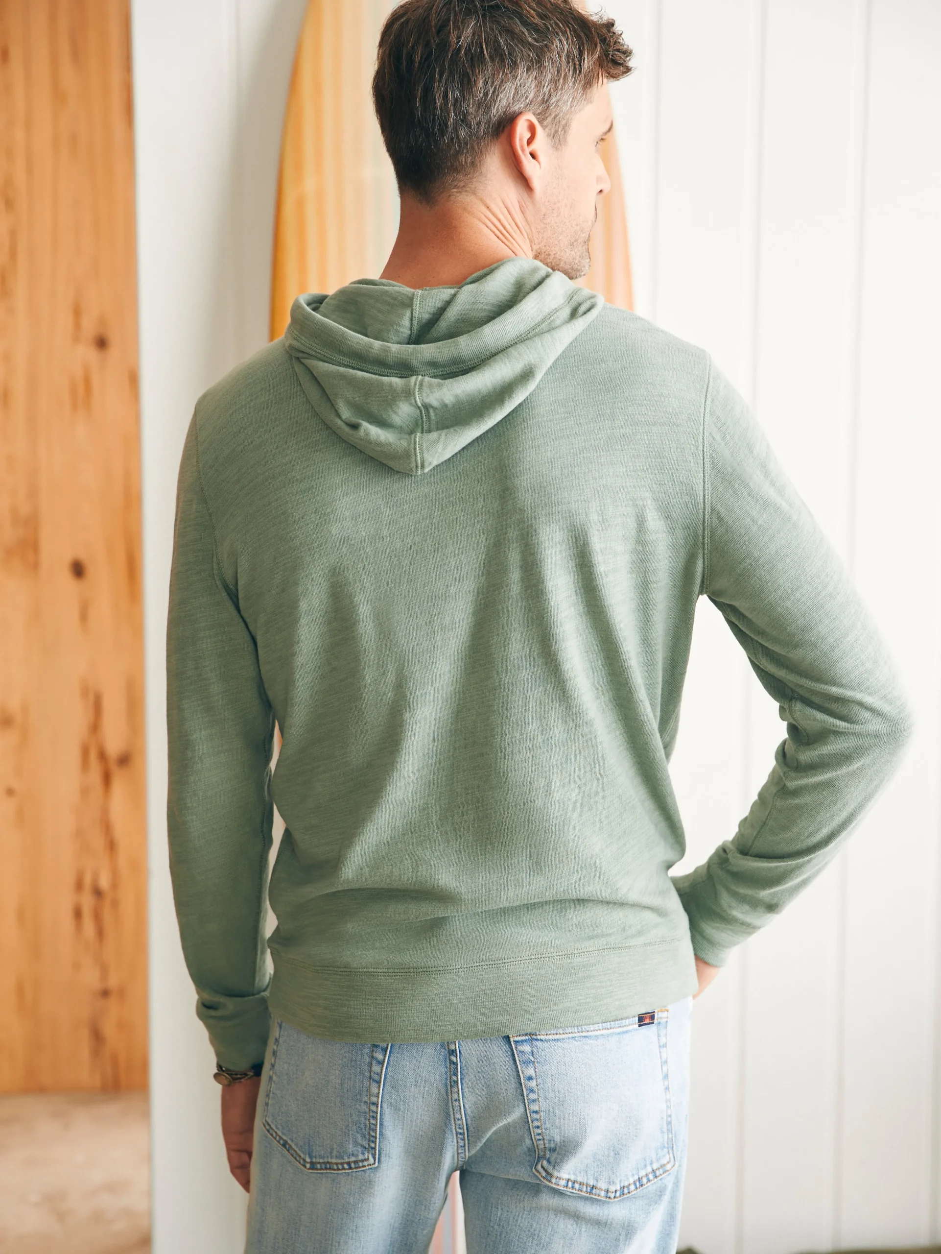 Faherty Brand Sunwashed Slub Hoodie -^ Hoodies & Sweatshirts|Lounge