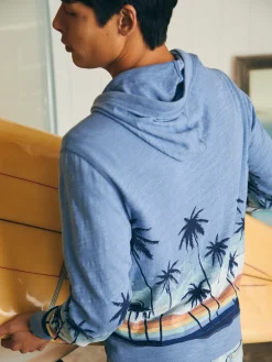Faherty Brand Sunwashed Slub Hoodie -^ Hoodies & Sweatshirts
