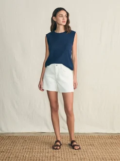 Faherty Brand Sunwashed Slub Muscle Tank -^Women T-Shirts