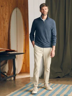 Faherty Brand Sunwashed Slub Quarter Zip (Tall) -^ Hoodies & Sweatshirts|Lounge