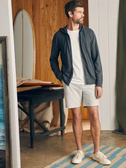 Faherty Brand Sunwashed Slub Zip Hoodie -^ Hoodies & Sweatshirts