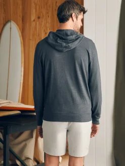 Faherty Brand Sunwashed Slub Zip Hoodie -^ Hoodies & Sweatshirts
