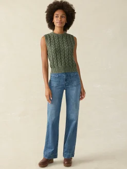 Faherty Brand Sunwashed Sweater Vest -^Women Sweaters