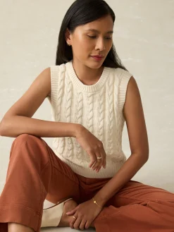 Faherty Brand Sunwashed Sweater Vest -^Women Sweaters