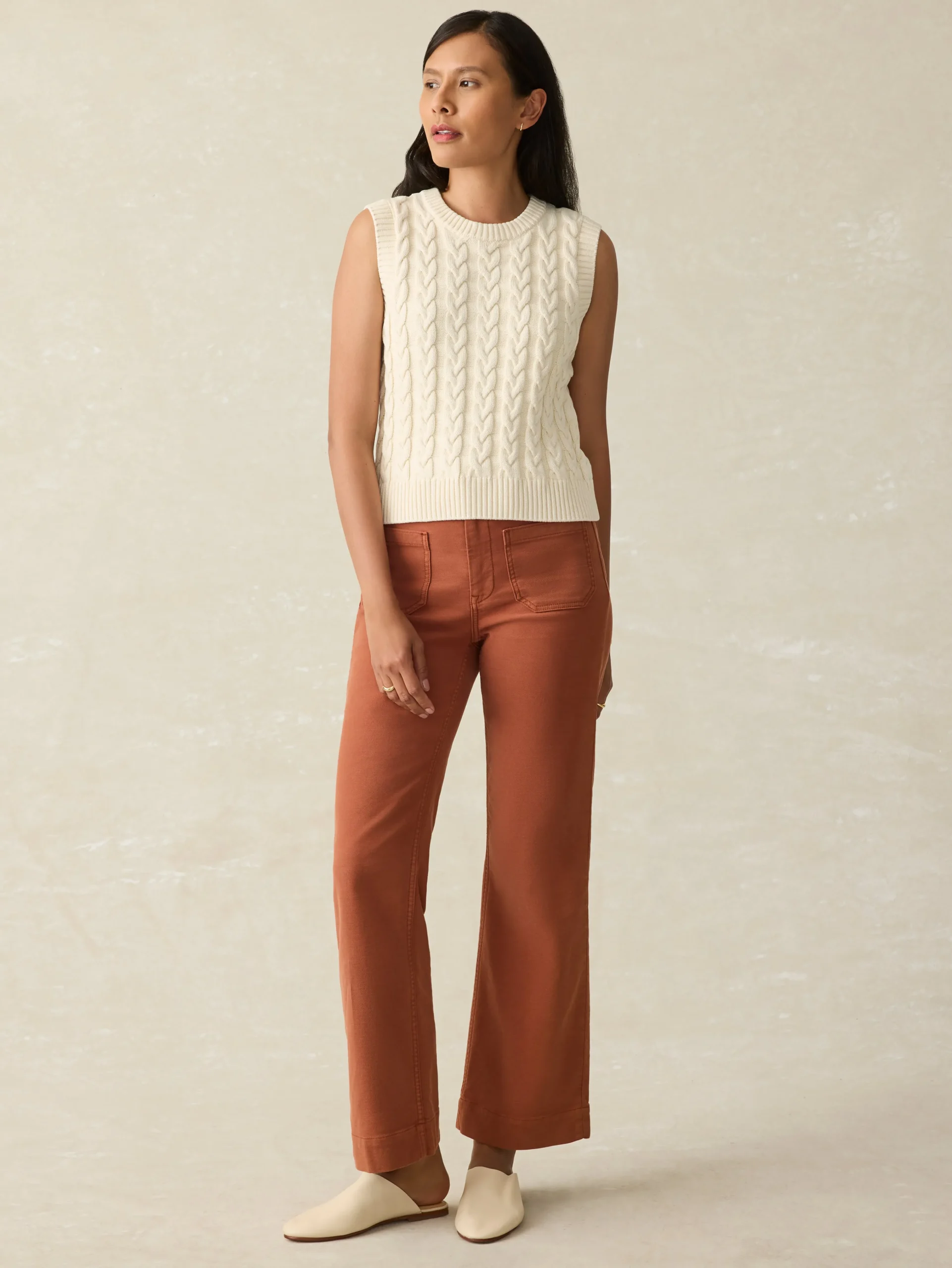 Faherty Brand Sunwashed Sweater Vest -^Women Sweaters