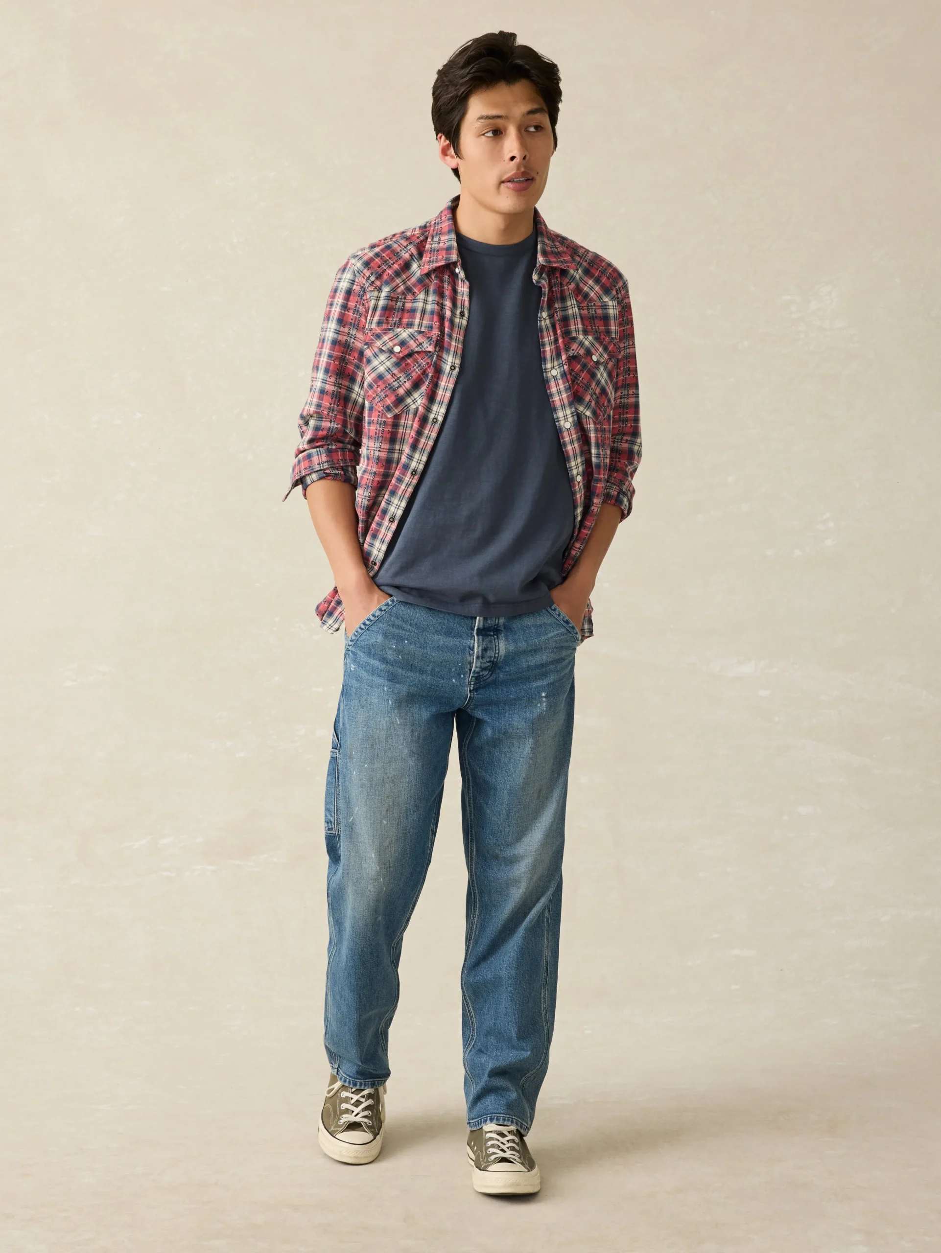 Faherty Brand Sunwashed Tee (Tall) -^ T-Shirts & Henleys