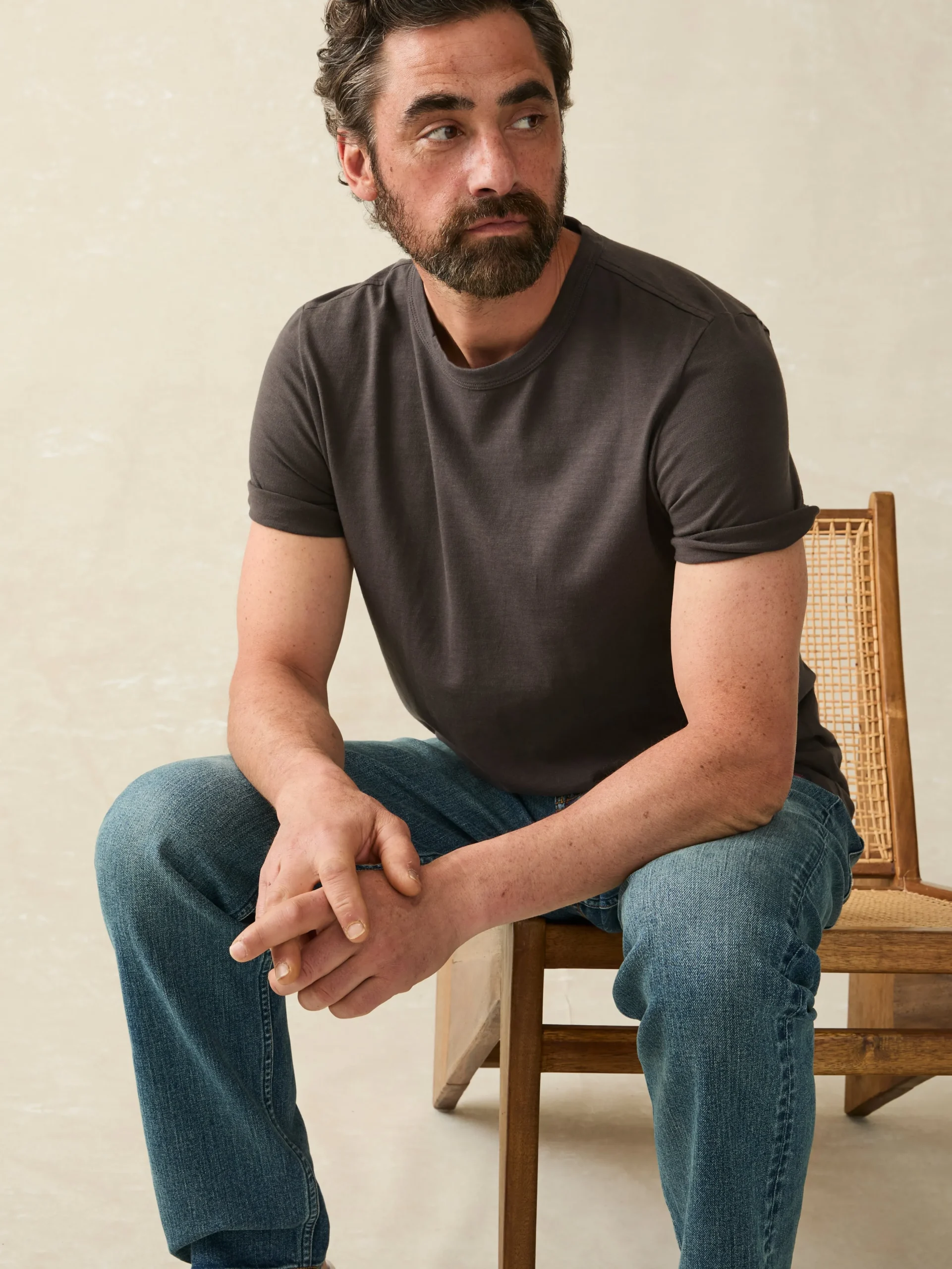 Faherty Brand Sunwashed Tee (Tall) -^ T-Shirts & Henleys