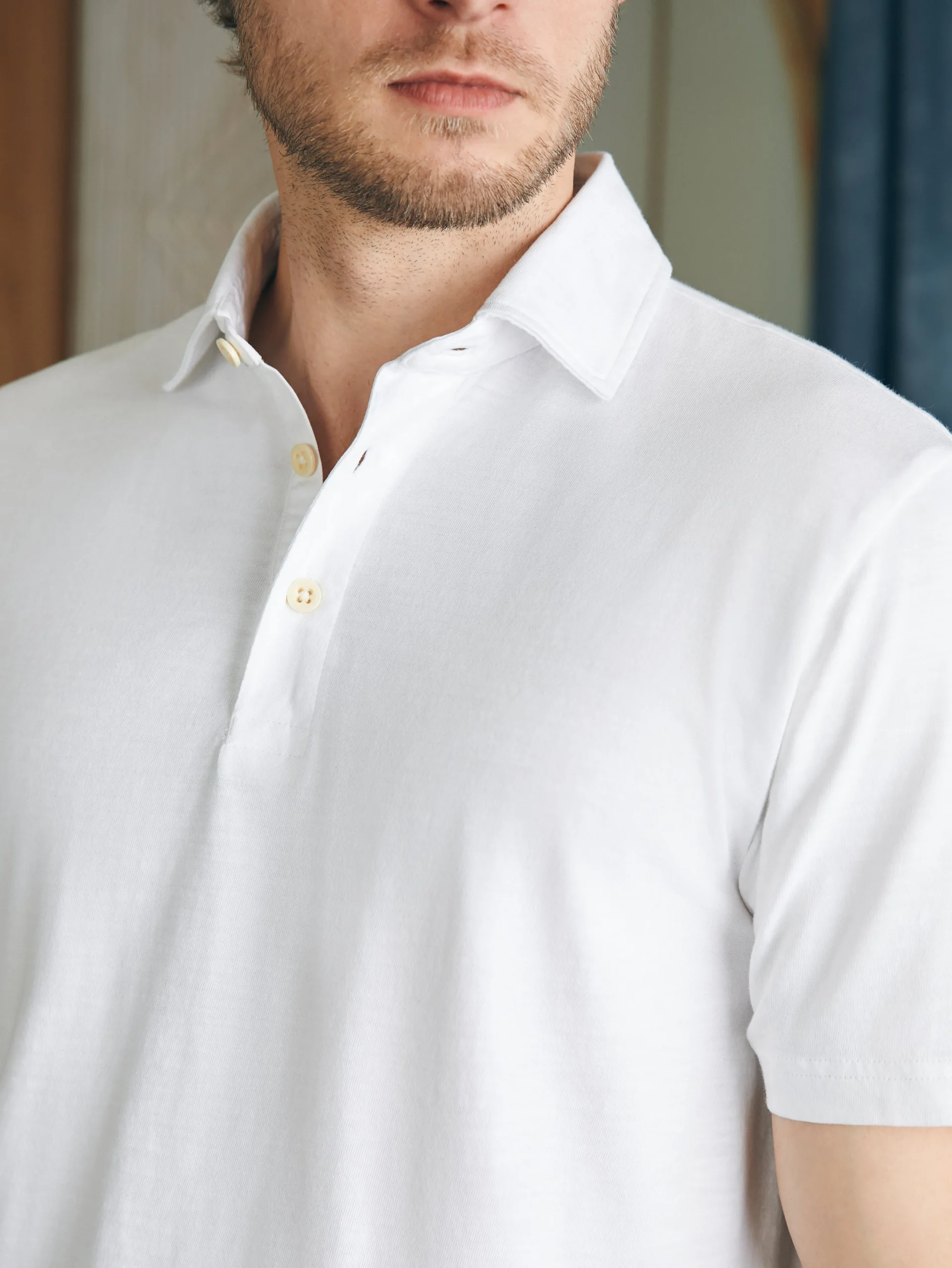 Faherty Brand Sunwashed T-Shirt Polo -^ Polo Shirts|T-Shirts & Henleys