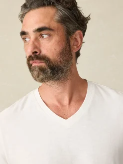Faherty Brand Sunwashed V-Neck Tee -^ T-Shirts & Henleys