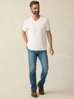 Faherty Brand Sunwashed V-Neck Tee -^ T-Shirts & Henleys