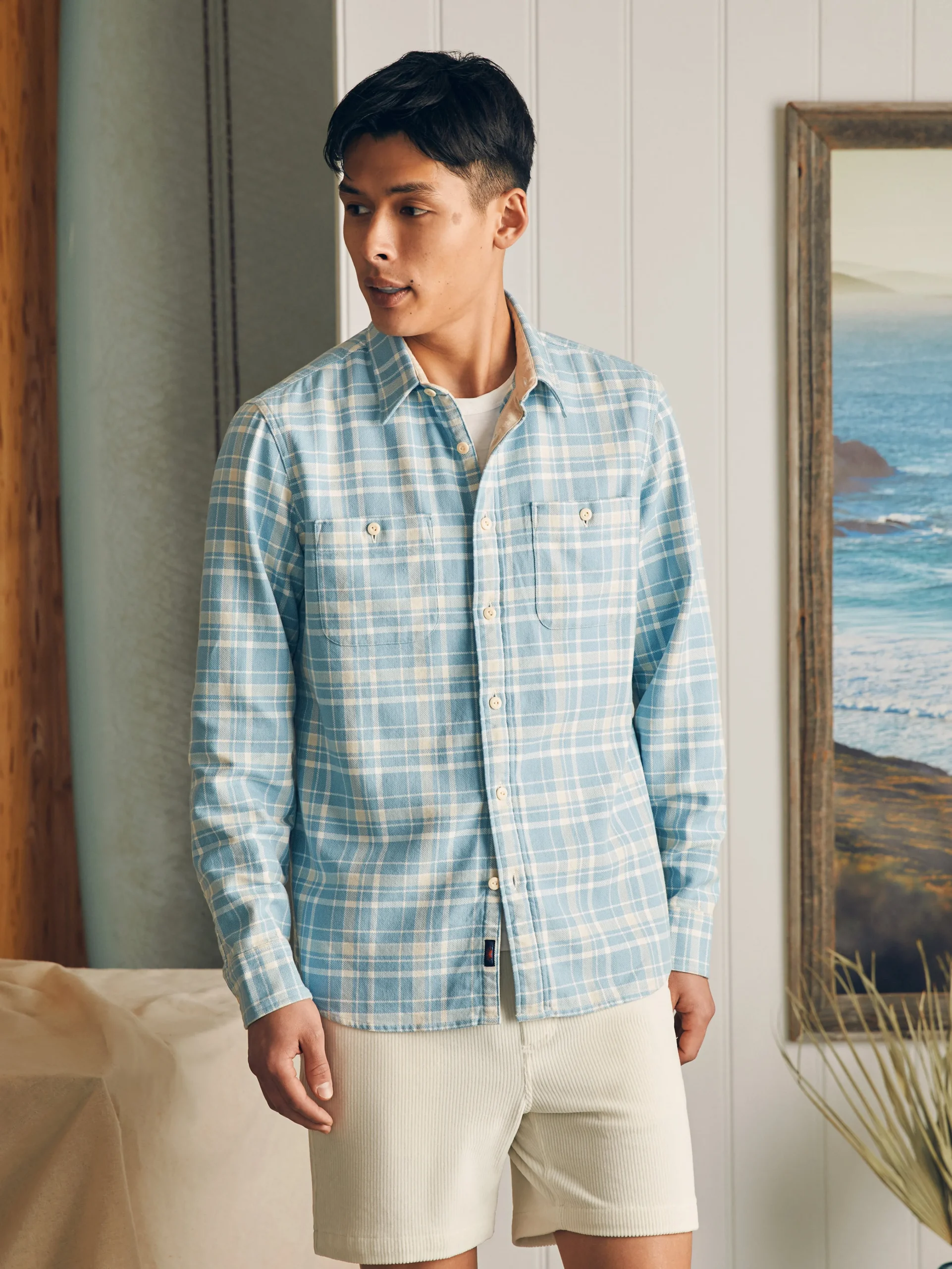 Faherty Brand Surf Flannel -^ Shirts
