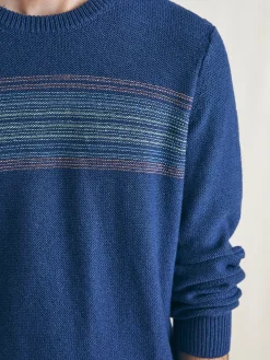 Faherty Brand Surf Stripe Crew Sweater -^ Sweaters