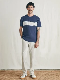 Faherty Brand Surf Stripe Sunwashed Pocket Tee -^ T-Shirts & Henleys