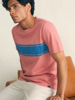 Faherty Brand Surf Stripe Sunwashed Pocket Tee -^ T-Shirts & Henleys