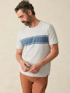 Faherty Brand Surf Stripe Sunwashed Pocket Tee -^ T-Shirts & Henleys