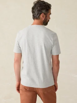 Faherty Brand Surf Stripe Sunwashed Tee (Tall) -^ T-Shirts & Henleys