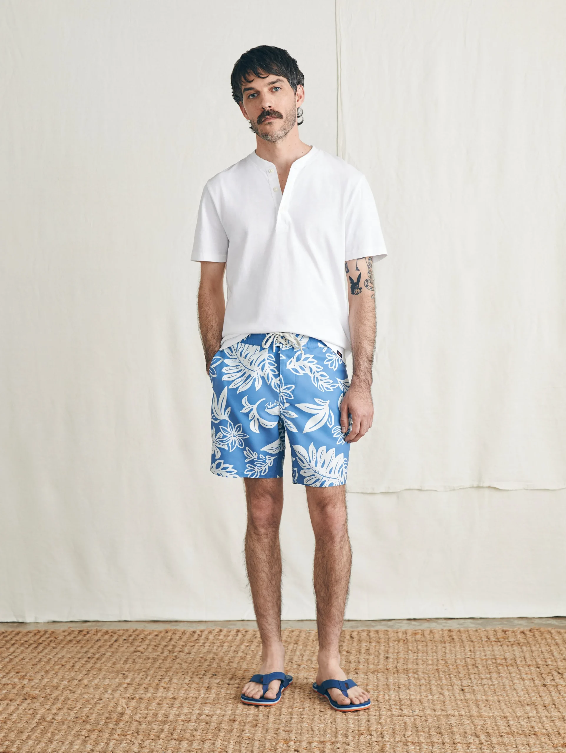 Faherty Brand Surfrider Sunwashed Boardshort -^ Swim
