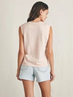 Faherty Brand Surfrider Sunwashed Slub Muscle Tank -^Women T-Shirts
