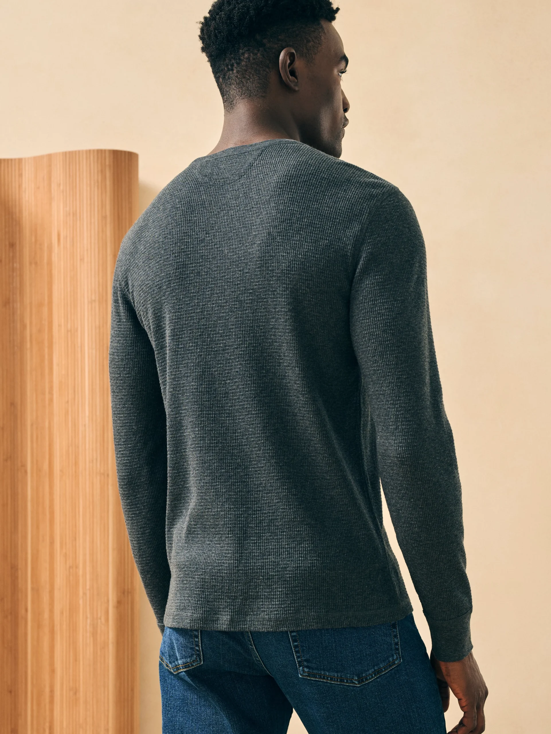 Faherty Brand Surplus Waffle Crew -^ T-Shirts & Henleys