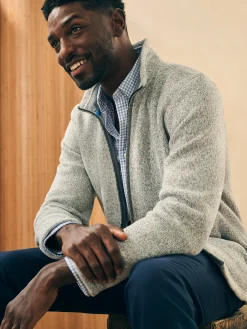 Faherty Brand Sweater Fleece Full Zip -^ Sweaters|Hoodies & Sweatshirts