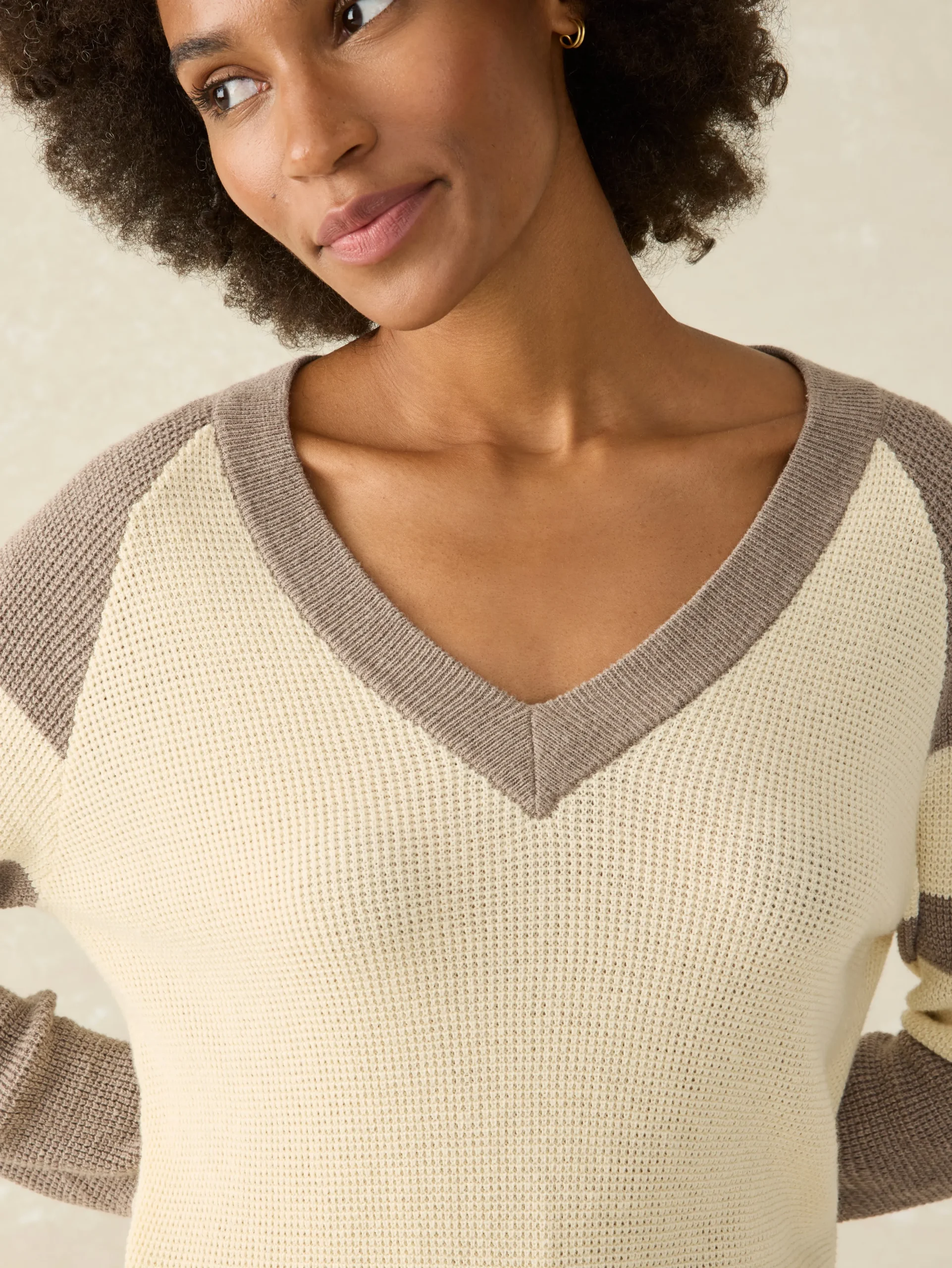 Faherty Brand Throwback V-Neck -^Women Sweaters
