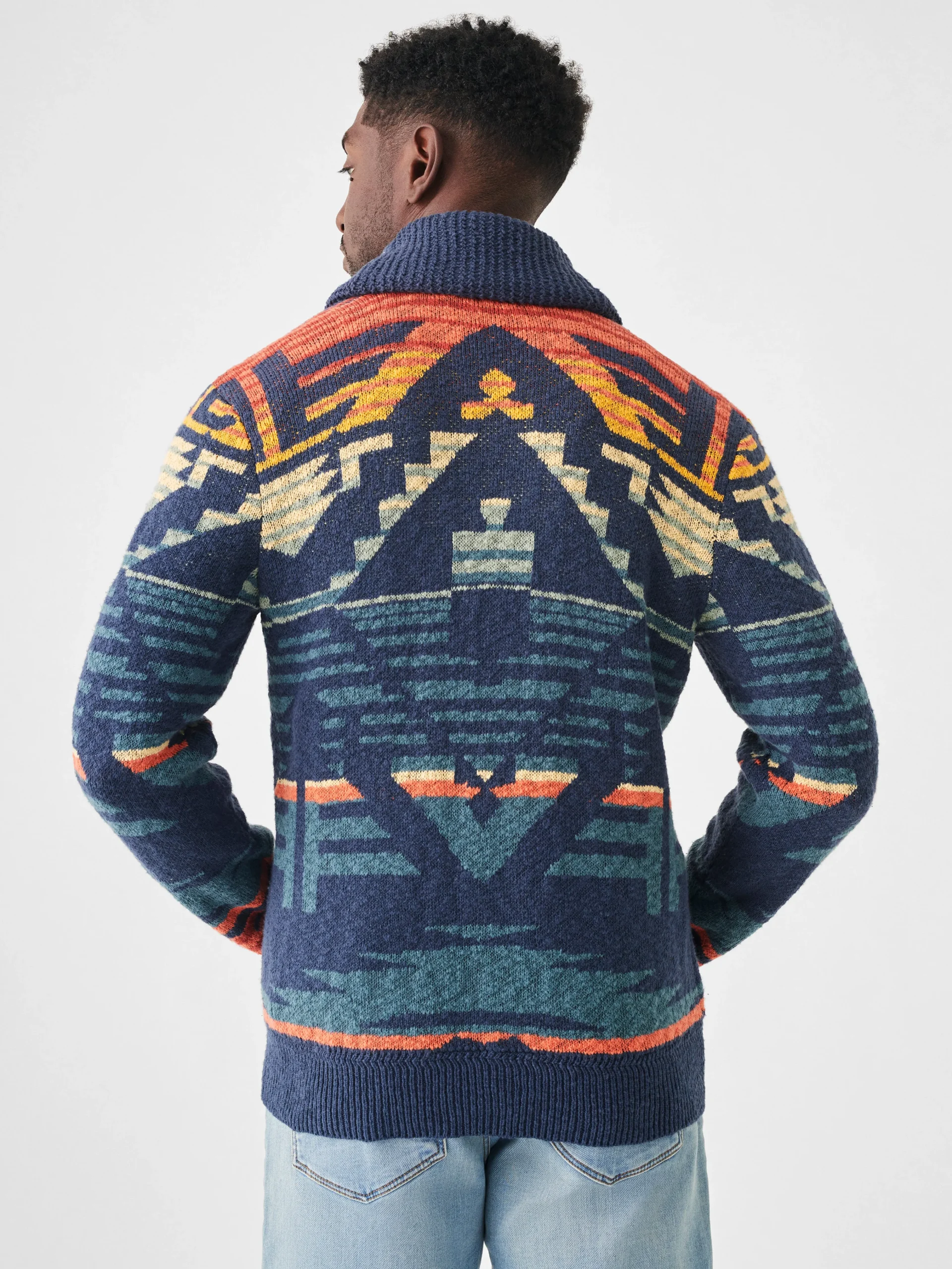 Faherty Brand Thunder Voice Eagle Cardigan -^ Sweaters