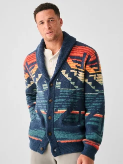 Faherty Brand Thunder Voice Eagle Cardigan -^ Sweaters