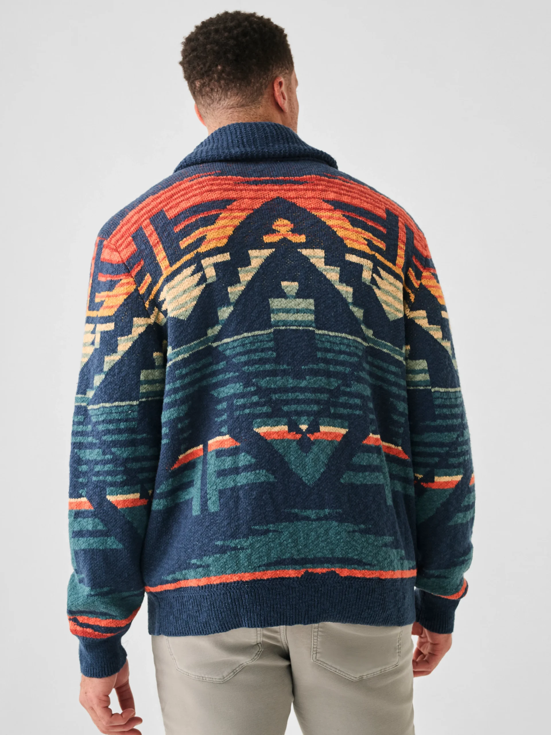 Faherty Brand Thunder Voice Eagle Cardigan -^ Sweaters