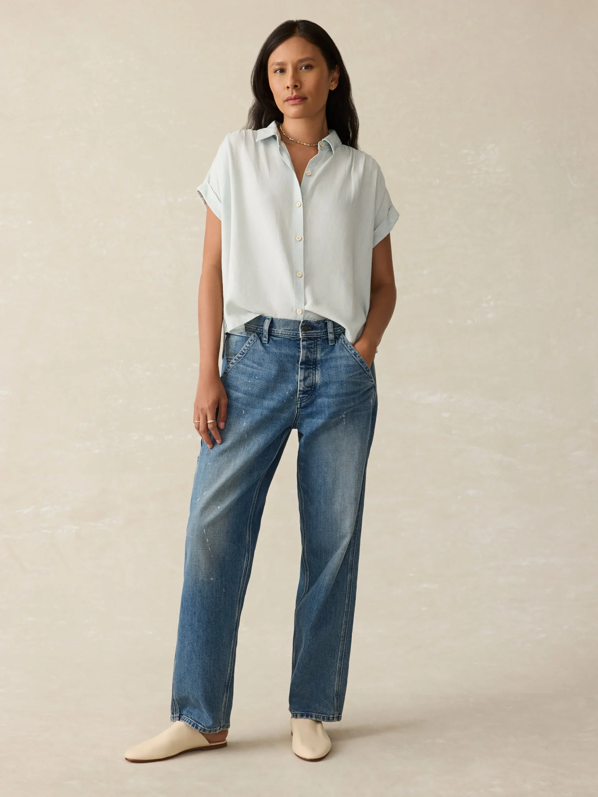 Faherty Brand Tried & True Breeze Shirt -^Women Shirts & Tops
