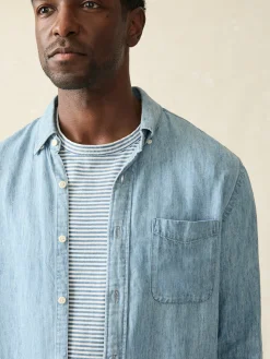 Faherty Brand Tried & True Chambray Shirt -^ Shirts