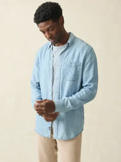Faherty Brand Tried & True Chambray Shirt (Tall) -^ Shirts