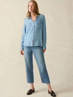 Faherty Brand Tried & True Chambray Shirt -^Women Shirts & Tops