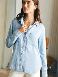 Faherty Brand Tried & True Chambray Shirt -^Women Shirts & Tops