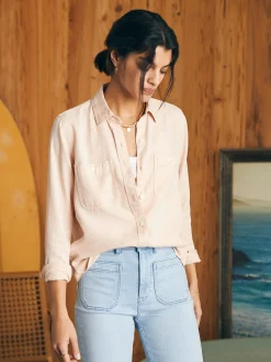 Faherty Brand Tried & True Chambray Shirt -^Women Shirts & Tops