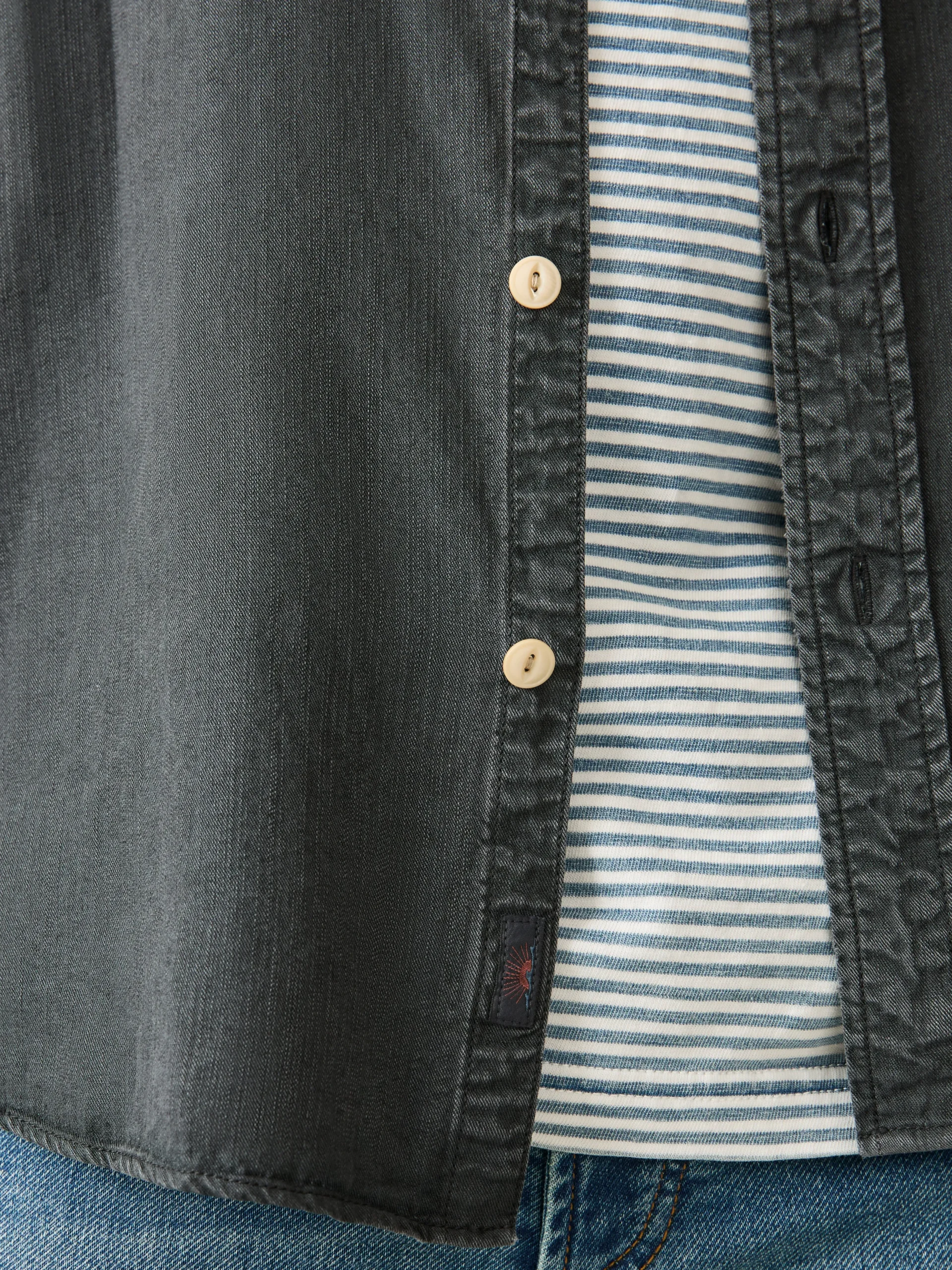Faherty Brand Tried & True Chambray Workshirt -^ Shirts