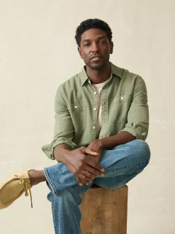 Faherty Brand Tried & True Chambray Workshirt -^ Shirts