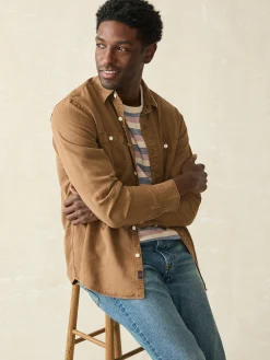 Faherty Brand Tried & True Chambray Workshirt -^ Shirts