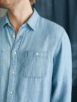 Faherty Brand Tried & True Chambray Workshirt -^ Shirts