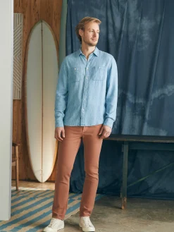 Faherty Brand Tried & True Chambray Workshirt -^ Shirts
