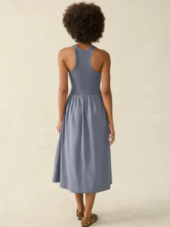 Faherty Brand Tropical Cotton Ribbed Tank Dress -^Women Dresses