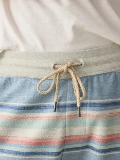 Faherty Brand Whitewater Stripe Sweatshort -^ Shorts|Lounge