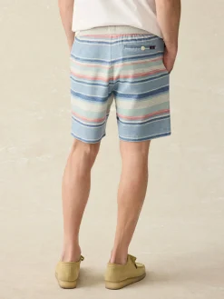 Faherty Brand Whitewater Stripe Sweatshort -^ Shorts|Lounge
