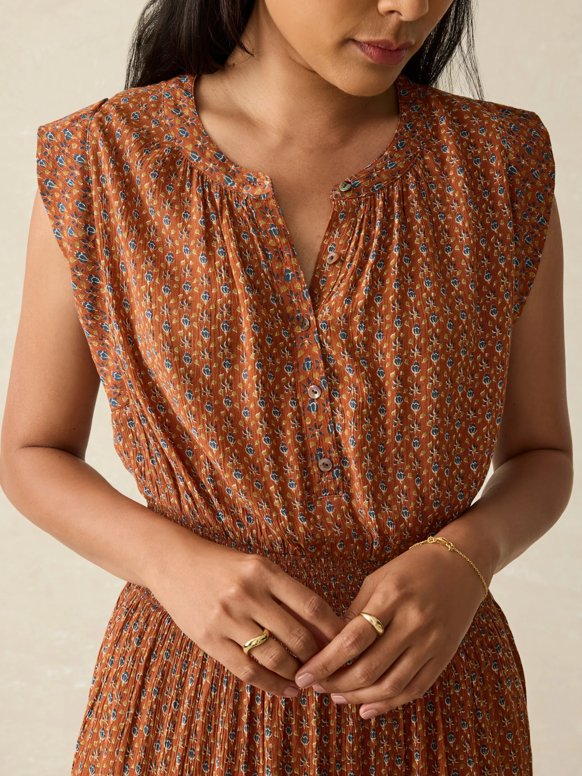 Faherty Brand Woodstock Midi Dress -^Women Dresses